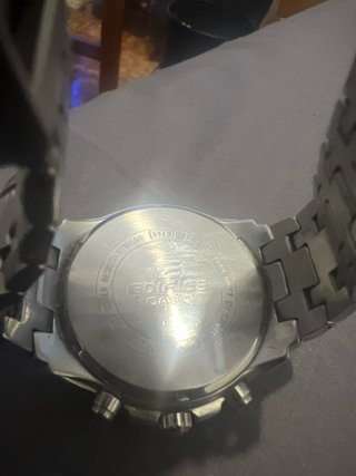 Reloj Casio Edifice Cronógrafo Negro/Plata
