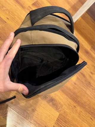 Mochila militar ejército beige y negra