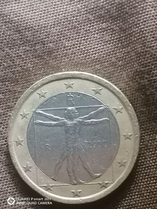 Moneda 1 Euro Italia 2002 Error