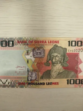 Billete 1000 Leones Sierra Leona 2015