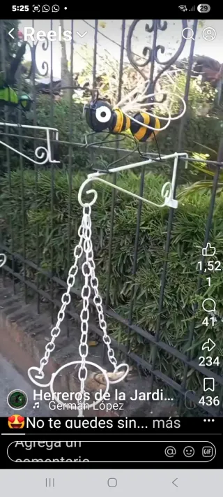 Bases de hierro para macetas