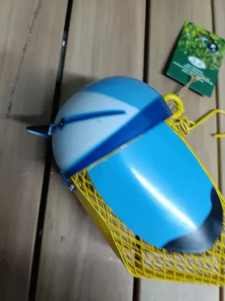 Comedero Pajaros Colgante Dorado