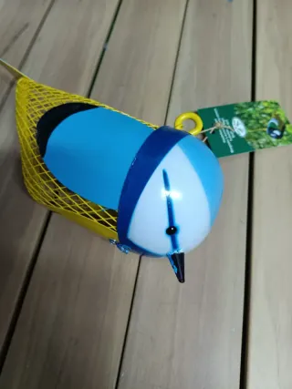 Comedero Pajaros Colgante Dorado