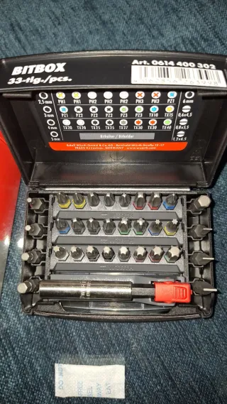 Juego Puntas Bitbox Wurth 33 Piezas