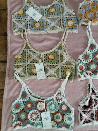 Nuevo. Tops Ganchillo