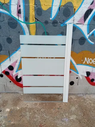 Mampara de baño cristal y metal