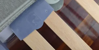 Somier Lansay Madera y Plástico + colchon 105