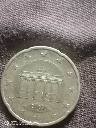 Moneta 20 centesimi 2002 Germania. LETTERA A