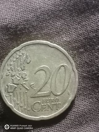 Moneta 20 centesimi 2002 Germania. LETTERA A