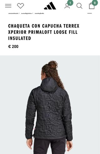 Chaqueta Adidas Terrex Trekking Talla M + factura