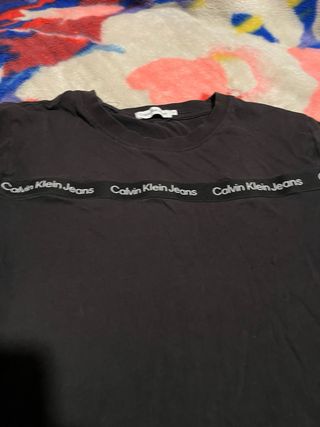 Camiseta Calvin Klein Jeans Negra Talla 12 años