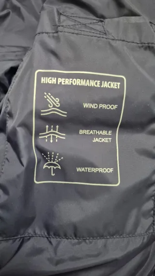 Chaqueta de Plumas Azul y Roja