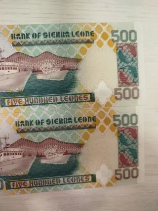 2 Banconote da 500 Leone della Sierra Leone correlate