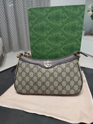 Borsa Gucci donna marrone e verde