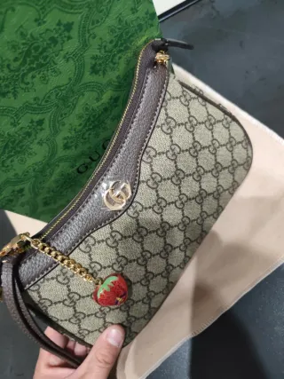 Borsa Gucci donna marrone e verde