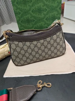 Borsa Gucci donna marrone e verde