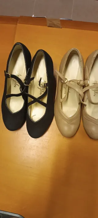 2 Pares Zapatos Tacón para baile flamenco.15€par