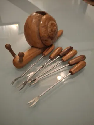 Lumaca portafoschette aperitivo legno