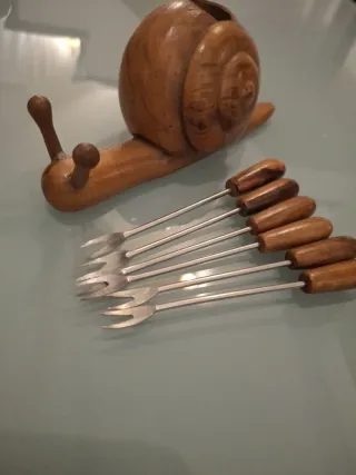 Lumaca portafoschette aperitivo legno