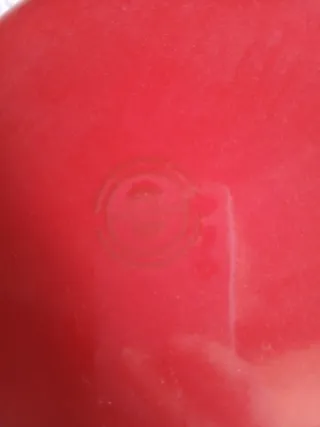 Tegame moneta smaltato rosso