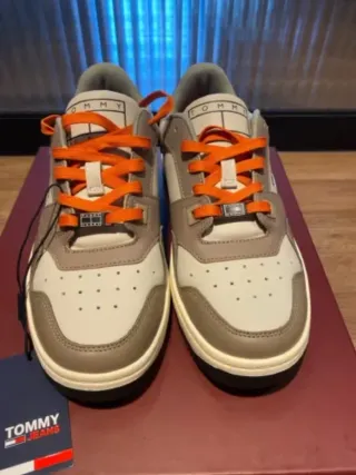 Zapatos Tommy Jeans Hombre Talla 40 Beige/Marrón