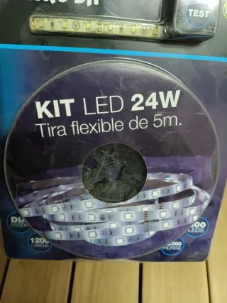 Kit Tira LED Flexible 5m Blanco Día 24W