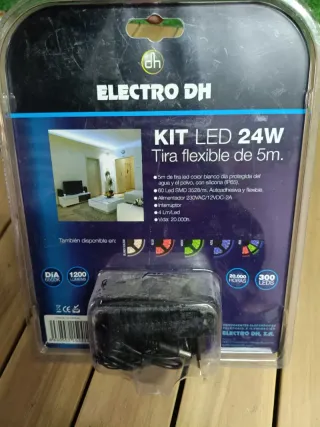 Kit Tira LED Flexible 5m Blanco Día 24W