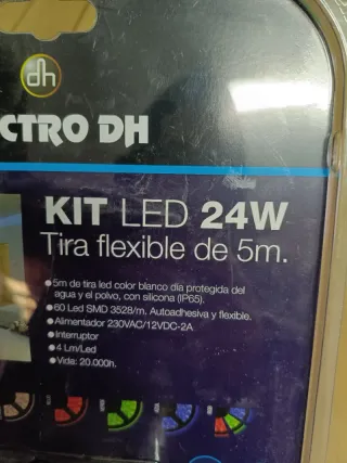 Kit Tira LED Flexible 5m Blanco Día 24W