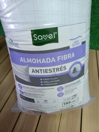 Almohada de Fibra Savel Antiestrés Doble Funda 105