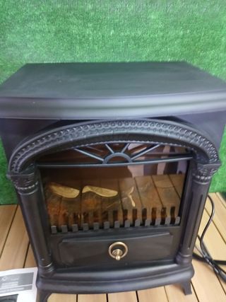 Chimenea eléctrica con efecto fuego vivo Santorini