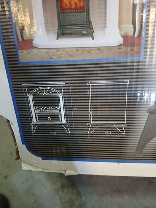 Chimenea eléctrica con efecto fuego vivo Santorini