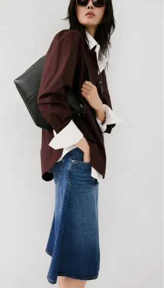 Falda vaquera Mango A-line