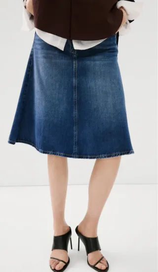 Falda vaquera Mango A-line