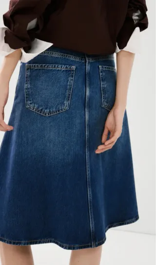 Falda vaquera Mango A-line