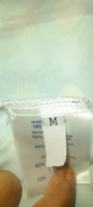 Camisa Amiri Azul y Blanca