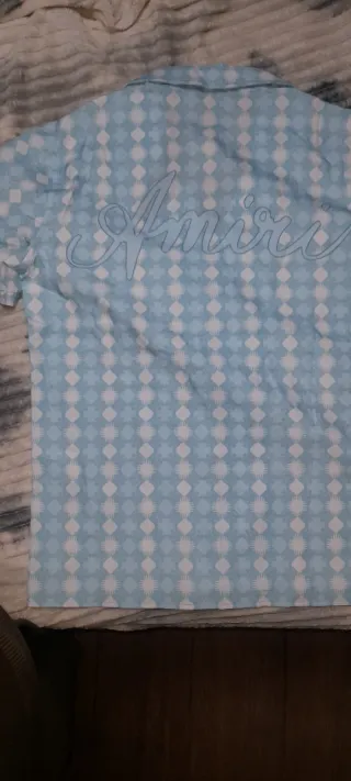Camisa Amiri Azul y Blanca