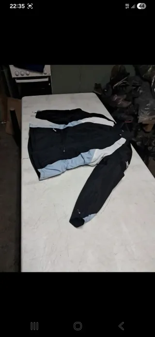 Chaqueta Moto Mujer Talla XS Negra y Blanca