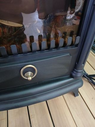 Chimenea eléctrica con efecto fuego vivo Santorini