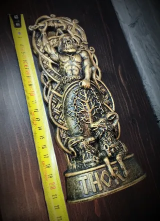 Scultura Norrena Thor Statua Mitologica