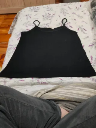 Canottiera nera donna