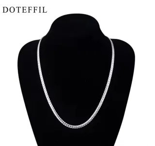 Collar de plata estilo serpiente