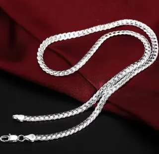 Collar de plata estilo serpiente