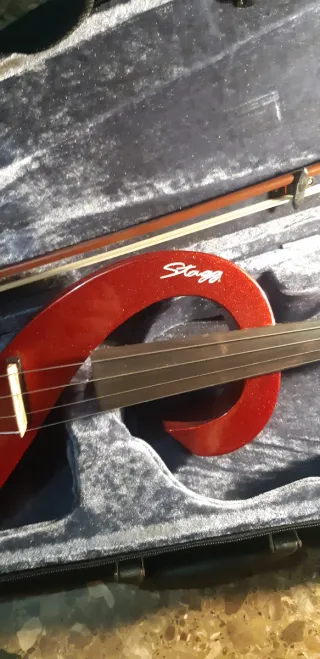 Violín Eléctrico Stagg Rojo