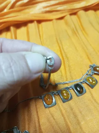 Conjunto Plata con Piedras Multicolor