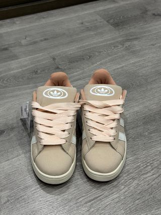 Adidas Campus Talla 42 Beige/Marrón Unisex