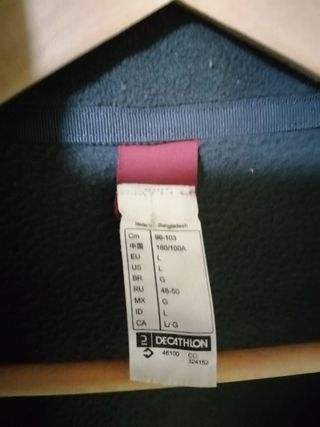 Forro Polar Decathlon Talla L Gris