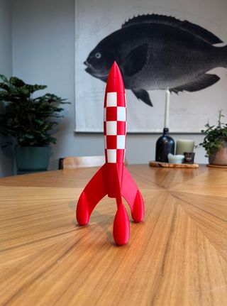 Razzo Tintin Rosso e Bianco