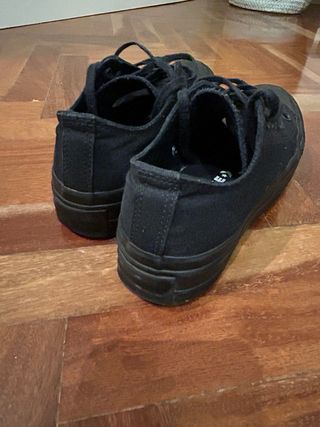 Converse plataforma negras