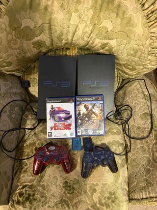 PlayStation 2 (PS2) Caja Azul Marino