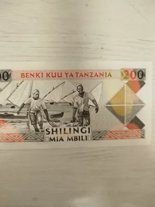 Billete 200 Chelines Tanzania